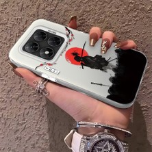 HONTINGA Poco X7 ile Uyumlu Kılıfı Silikon Kenar Sert Arka Düşüme Önleyici Basitlik Anti Düşme Kamera Korumali Ninja Desen Telefon Kılıf Kadın ve Erkek Için Uygundur K1-0586