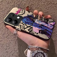 HONTINGA Xiaomi Redmi Note 13 ile Uyumlu Kılıfı Silikon Kenar Sert Arka Düşüme Önleyici Basitlik Anti Düşme Kamera Korumali Ninja Desen Telefon Kılıf Kadın ve Erkek Için Uygundur K1-0586