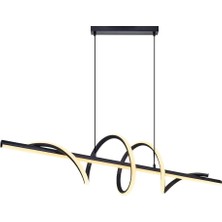 Özcan Aydınlatma 1431-1AS-19 Helical Uzun Sarkıt Siyah