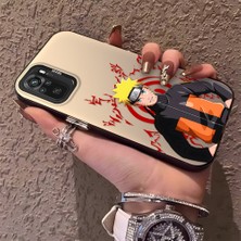 HONTINGA Xiaomi Redmi Note 10 ile Uyumlu Kılıfı Silikon Kenar Sert Arka Düşüme Önleyici Basitlik Anti Düşme Kamera Korumali Naruto Desen Telefon Kılıf Kadın ve Erkek Için Uygundur K1-0579