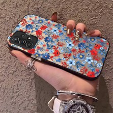 HONTINGA Samsung Galaxy A52 ile Uyumlu Kılıfı Silikon Kenar Sert Arka Düşüme Önleyici Basitlik Anti Düşme Kamera Korumali Çiçek Dalları Desen Telefon Kılıf Kadın ve Erkek Için Uygundur K1-0578