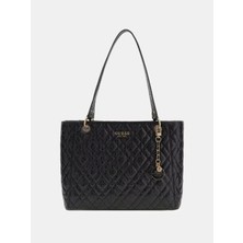Guess Isemay Kadın Tote Çanta Kapitone Suni Deri Altın Metal Aksamlı 37x26x10 cm
