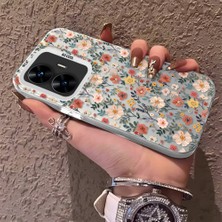 HONTINGA Realme C55 ile Uyumlu Kılıfı Silikon Kenar Sert Arka Düşüme Önleyici Basitlik Anti Düşme Kamera Korumali Çiçek Dalları Desen Telefon Kılıf Kadın ve Erkek Için Uygundur K1-0578