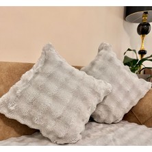 2li Kırlent Kılıfı Kalın Tavşan Tüylü