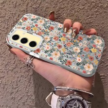 HONTINGA Samsung Galaxy S24 Fe ile Uyumlu Kılıfı Silikon Kenar Sert Arka Düşüme Önleyici Basitlik Anti Düşme Kamera Korumali Çiçek Dalları Desen Telefon Kılıf Kadın ve Erkek Için Uygundur K1-0578
