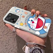 HONTINGA Xiaomi Mi 13T ile Uyumlu Kılıfı Silikon Kenar Sert Arka Düşüme Önleyici Basitlik Anti Düşme Kamera Korumali Doraemon Desen Telefon Kılıf Kadın ve Erkek Için Uygundur K1-0577
