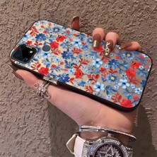 HONTINGA Realme C15 ile Uyumlu Kılıfı Silikon Kenar Sert Arka Düşüme Önleyici Basitlik Anti Düşme Kamera Korumali Çiçek Dalları Desen Telefon Kılıf Kadın ve Erkek Için Uygundur K1-0578