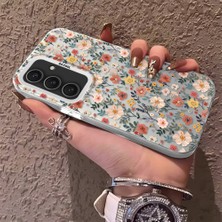 HONTINGA Samsung Galaxy S24 Plus ile Uyumlu Kılıfı Silikon Kenar Sert Arka Düşüme Önleyici Basitlik Anti Düşme Kamera Korumali Çiçek Dalları Desen Telefon Kılıf Kadın ve Erkek Için Uygundur K1-0578