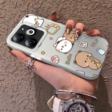 HONTINGA Tecno Spark Go 2024 ile Uyumlu Kılıfı Silikon Kenar Sert Arka Düşüme Önleyici Basitlik Anti Düşme Kamera Korumali Panda Desen Telefon Kılıf Kadın ve Erkek Için Uygundur K1-0580