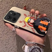 HONTINGA Xiaomi Redmi Note 14 ile Uyumlu Kılıfı Silikon Kenar Sert Arka Düşüme Önleyici Basitlik Anti Düşme Kamera Korumali Naruto Desen Telefon Kılıf Kadın ve Erkek Için Uygundur K1-0579