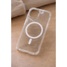 Apple Iphone 16 Pro Şeffaf Simli Magsafe Kılıf