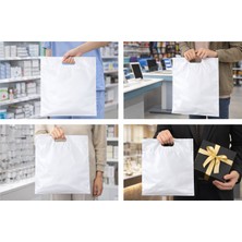 25X30 cm Naylon POŞET-TORBA-ÇANTA-100 Adet-Beyaz