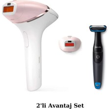 Philips Lumea Prestige BRI950 Ipl Lazer Epilasyon Aleti - BG1024 Lazer Epilasyon Öncesi Tıraş Makinesi Seti