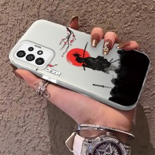 HONTINGA Samsung Galaxy A73 ile Uyumlu Kılıfı Silikon Kenar Sert Arka Düşüme Önleyici Basitlik Anti Düşme Kamera Korumali Ninja Desen Telefon Kılıf Kadın ve Erkek Için Uygundur K1-0586