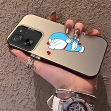 HONTINGA Xiaomi Mi 13T ile Uyumlu Kılıfı Silikon Kenar Sert Arka Düşüme Önleyici Basitlik Anti Düşme Kamera Korumali Doraemon Desen Telefon Kılıf Kadın ve Erkek Için Uygundur K1-0577
