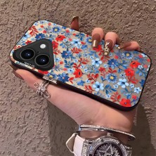 HONTINGA iPhone 16 ile Uyumlu Kılıfı Silikon Kenar Sert Arka Düşüme Önleyici Basitlik Anti Düşme Kamera Korumali Çiçek Dalları Desen Telefon Kılıf Kadın ve Erkek Için Uygundur K1-0578