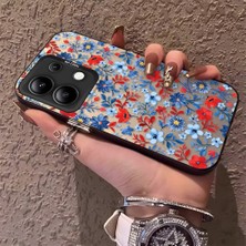 HONTINGA Xiaomi Redmi Note 13 ile Uyumlu Kılıfı Silikon Kenar Sert Arka Düşüme Önleyici Basitlik Anti Düşme Kamera Korumali Çiçek Dalları Desen Telefon Kılıf Kadın ve Erkek Için Uygundur K1-0578