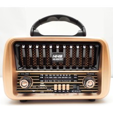 Radyo Nostalji Şarjlı Pilli Bt/usb/sd Nns NS-8067BT