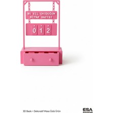 Esa Gaming Kitap Okuma Sayacı | Okuma Motivasyon Aparatı | Dekoratif Kitaplık Aksesuarı Okur Hediyesi