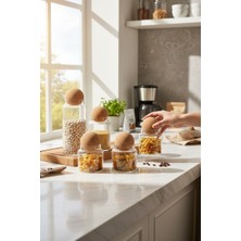 Perotti Mantar Kapak 12 Li Sughero Cam Kavanoz Seti 3 Boy