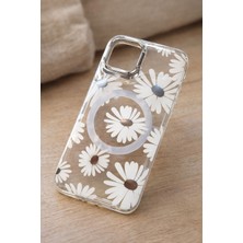 Apple Iphone 16 Pro Max Çiçekli Magsafe Kılıf