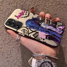 HONTINGA Samsung Galaxy A14 ile Uyumlu Kılıfı Silikon Kenar Sert Arka Düşüme Önleyici Basitlik Anti Düşme Kamera Korumali Ninja Desen Telefon Kılıf Kadın ve Erkek Için Uygundur K1-0586