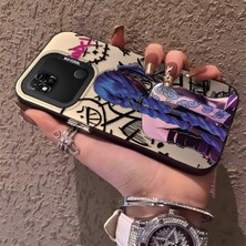 HONTINGA Xiaomi Redmi 9c ile Uyumlu Kılıfı Silikon Kenar Sert Arka Düşüme Önleyici Basitlik Anti Düşme Kamera Korumali Ninja Desen Telefon Kılıf Kadın ve Erkek Için Uygundur K1-0586