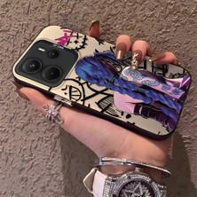 HONTINGA Xiaomi Redmi Note 14 ile Uyumlu Kılıfı Silikon Kenar Sert Arka Düşüme Önleyici Basitlik Anti Düşme Kamera Korumali Ninja Desen Telefon Kılıf Kadın ve Erkek Için Uygundur K1-0586