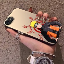 HONTINGA iPhone Se 2022 ile Uyumlu Kılıfı Silikon Kenar Sert Arka Düşüme Önleyici Basitlik Anti Düşme Kamera Korumali Naruto Desen Telefon Kılıf Kadın ve Erkek Için Uygundur K1-0579