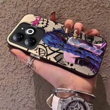 HONTINGA Tecno Spark 20 ile Uyumlu Kılıfı Silikon Kenar Sert Arka Düşüme Önleyici Basitlik Anti Düşme Kamera Korumali Ninja Desen Telefon Kılıf Kadın ve Erkek Için Uygundur K1-0586