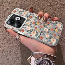 HONTINGA Tecno Spark 20 ile Uyumlu Kılıfı Silikon Kenar Sert Arka Düşüme Önleyici Basitlik Anti Düşme Kamera Korumali Çiçek Dalları Desen Telefon Kılıf Kadın ve Erkek Için Uygundur K1-0578