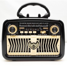 Radyo Nostalji Şarjlı Pilli Fenerli Bt USB Sd Everton RT-551