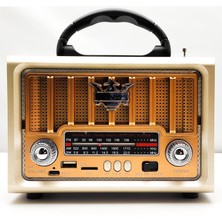 Radyo Nostalji Şarjlı Pilli Bt/usb/sd Nns NS-8891BT