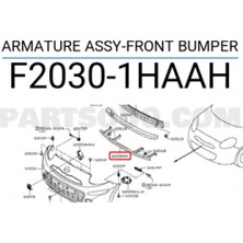 TŞT Nissan Micra Ön Tampon Braket  Üst 2010- (Oem No:  F20301HAAH)