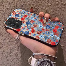 HONTINGA Samsung Galaxy A32 ile Uyumlu Kılıfı Silikon Kenar Sert Arka Düşüme Önleyici Basitlik Anti Düşme Kamera Korumali Çiçek Dalları Desen Telefon Kılıf Kadın ve Erkek Için Uygundur K1-0578