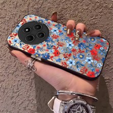 HONTINGA Xiaomi Redmi A4 ile Uyumlu Kılıfı Silikon Kenar Sert Arka Düşüme Önleyici Basitlik Anti Düşme Kamera Korumali Çiçek Dalları Desen Telefon Kılıf Kadın ve Erkek Için Uygundur K1-0578