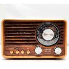Radyo Nostalji Şarjlı Pilli Fenerli Bt/usb/sd Nns NS-6676BT