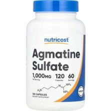 Nutricost, Agmatin Sülfat, 1.000 Mg, 120 Caps.