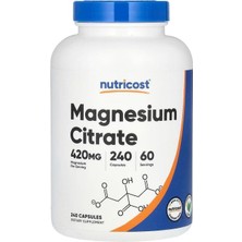 Nutricost Magnesium Citrate , 420 Mg, 240 Caps.