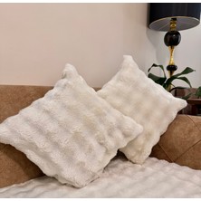 2li Kırlent Kılıfı Kalın Tavşan Tüylü