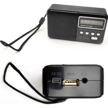 Mini Radyo Nostalji Şarjlı Pilli Bt USB Sd Everton RT-303
