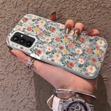 HONTINGA Samsung Galaxy M23 ile Uyumlu Kılıfı Silikon Kenar Sert Arka Düşüme Önleyici Basitlik Anti Düşme Kamera Korumali Çiçek Dalları Desen Telefon Kılıf Kadın ve Erkek Için Uygundur K1-0578