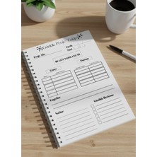 Imajmix A5 Günlük Proje Takip Defteri – Spiralli, 30 Yaprak, 120 gr Kalın Kâğıt | Iş & Ofis Planlayıcı