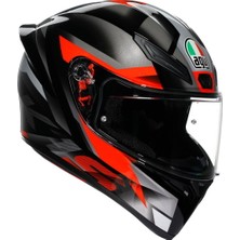 LS2 Agv K1S Fastlap Kapalı Kask (Siyah-Gri-Kırmızı)