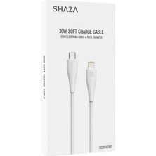 Shaza Type-C To Lightning 30W Soft Şarj/ Veri Kablosu