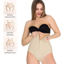 Bipamuk Kadın Agraflı Yüksek Bel Slip Korse Bel ve Karın Toparlayıcı