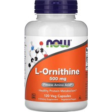 Now Foods L-Ornithine, 500 Mg, 120 Veg Kapsül