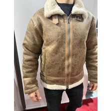 Kürklü Kışlık  Ceket Kahverengi