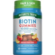 Nature's Truth Biotin 10,000 Mcg 50 Gummies │ Helps Support Hair & Skin Usa