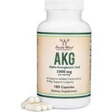 Double Wood akg (Alpha Ketoglutaric Acid) - 1000 Mg 180 Caps.